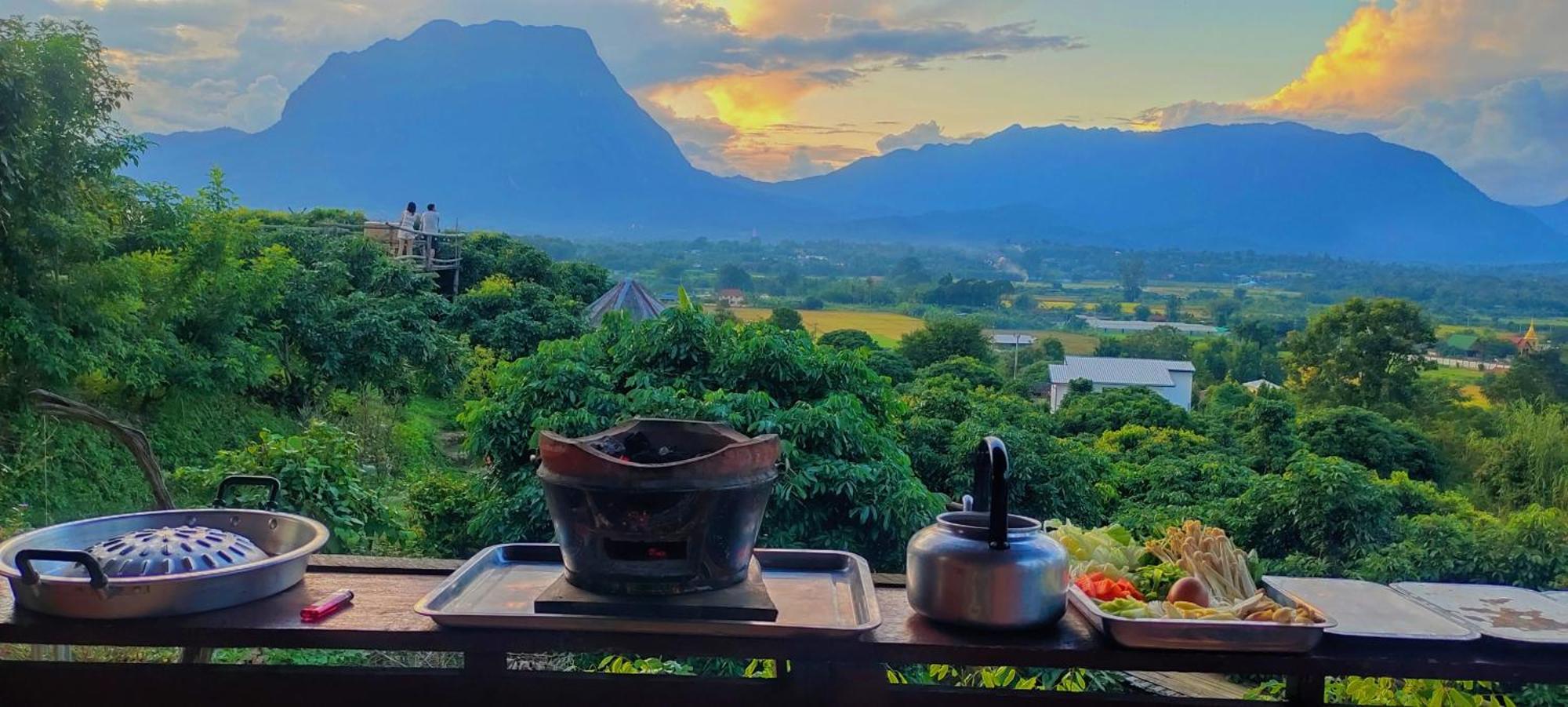Baan 2 Dao Farmstay Csiangdau Kültér fotó